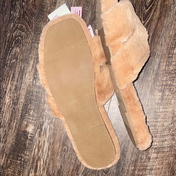a new day Tan Plush Slippers for Cozy Comfort - Picture 4 of 4